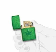 فندک زیپو اورجینال مدل 29673 24840 (گرس دیزاین )