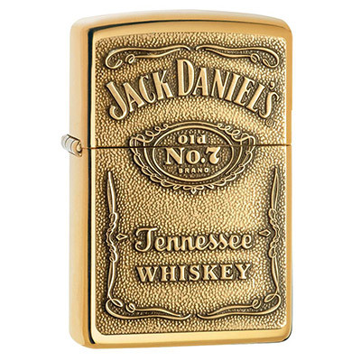 فندک زیپو اصل Jack Daniel’s مدل 254BJD.428 | برنجی براق