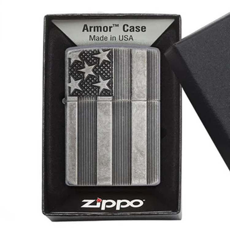 فندک زیپو اصل مدل 28974 | American Flag Armor